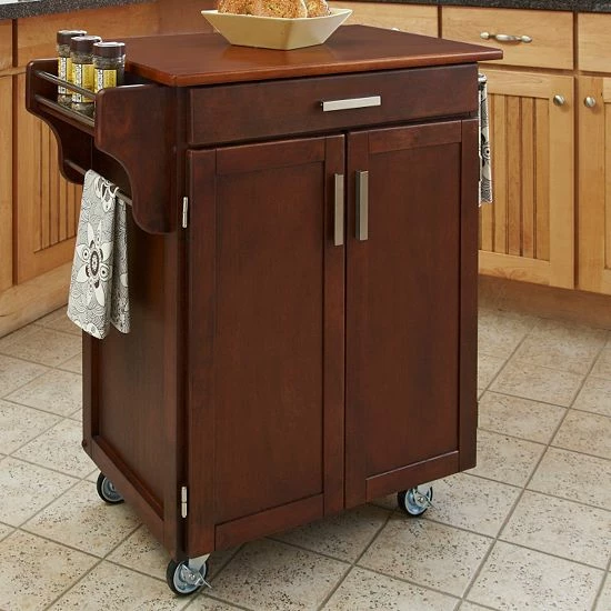 Best reviews of ❤️ Homestyles Oak-Top Kitchen Cart Natural ???? - Image 2