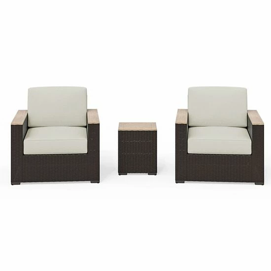 Best reviews of ???? Homestyles Palm Springs Patio Armchair & End Table 3-piece Set ❤️