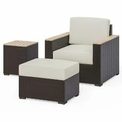 Top 10 ❤️ Homestyles Palm Springs Patio Armchair, Ottoman & Side Table 3-Piece Set ????