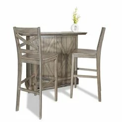 Budget ???? Homestyles Mountain Lodge Rustic Bar & Stools 3-piece Set ⌛