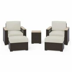 Buy ???? Homestyles Palm Springs Arm Chair, Ottoman & Table 5-Piece Set ????