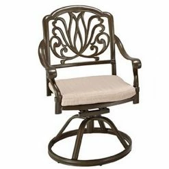 Deals ???? Homestyles Rustproof Swivel Patio Chair Charcoal ????