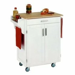 Cheap ???? Homestyles Wood-Top Cuisine Kitchen Cart Cherry ????