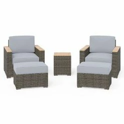 Wholesale ???? Homestyles Boca Raton Patio Chairs, Ottomans & Side Table 5-Piece Set ????