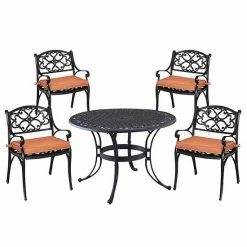 Wholesale ???? Homestyles Round Dining Table & Chairs Patio 5-piece Set Black ????