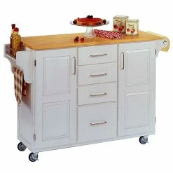 Cheapest ⭐ Homestyles Kitchen Island With Wood Top Natural ????