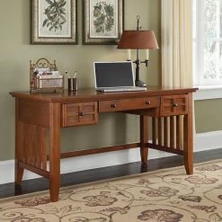 Budget ???? Homestyles Arts & Crafts Executive Desk Oak ✨