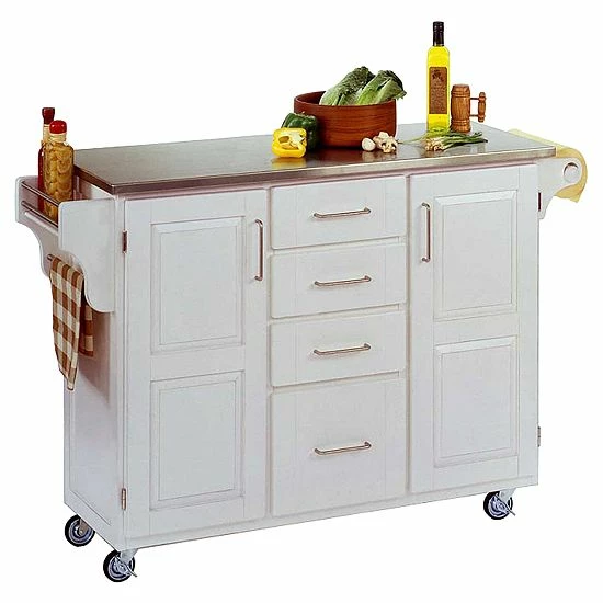 Flash Sale ???? Homestyles Kitchen Island With Stainless Steel Top Natural ???? - Image 3