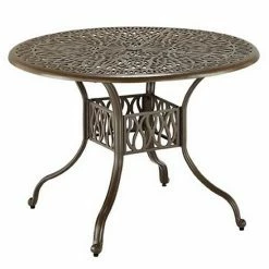 Budget ⭐ Homestyles Patio Cast Aluminum Dining Table White ✨