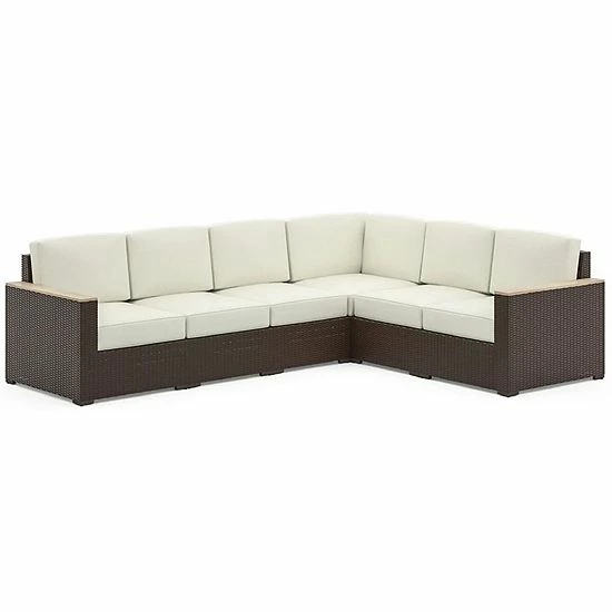 Promo ???? Homestyles Palm Springs Outdoor 6-Seat Sectional Couch ⌛