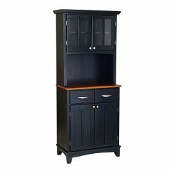 Outlet ???? Homestyles Small 2-Door Hutch Buffet Black ⌛