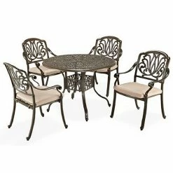 Best Sale ???? Homestyles Patio Table & Chairs 5-piece Set White ????