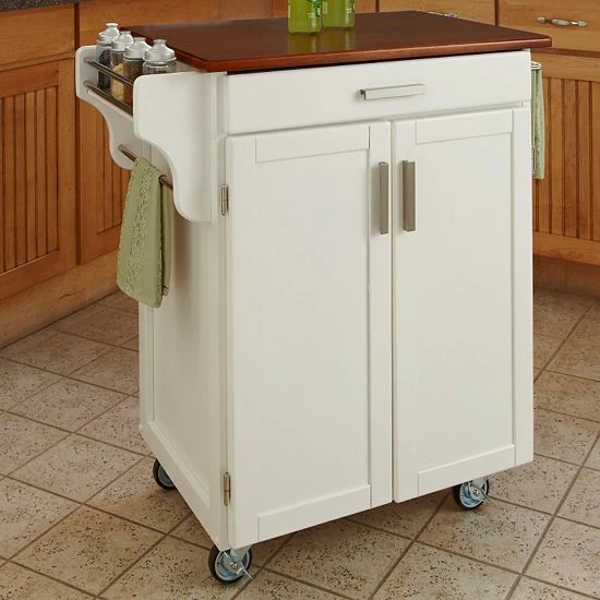 Best reviews of ❤️ Homestyles Oak-Top Kitchen Cart Natural ???? - Image 5