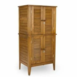 Cheap ???? Homestyles Water Resistant Patio Storage Cabinet Brown ????