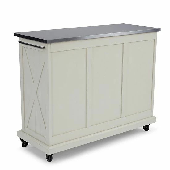 Coupon ✨ Homestyles Seaside Lodge Stainless Steel Top Kitchen Island / Cart ???? - Image 2