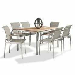 Cheap ???? Homestyles Modern Patio Table & Chair 7-piece Set Off White ????