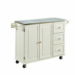 Flash Sale ???? Homestyles Liberty Kitchen Cart White ????