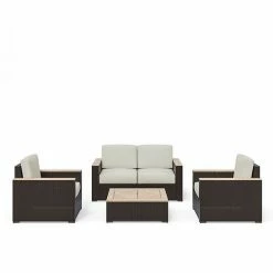 Brand new ???? Homestyles Palm Springs Outdoor Loveseat, Chairs & Coffee Table 4-Piece Set ????