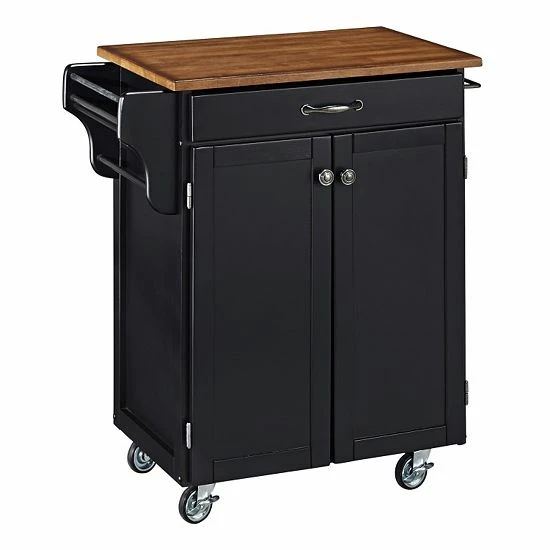 Best reviews of ❤️ Homestyles Oak-Top Kitchen Cart Natural ???? - Image 6