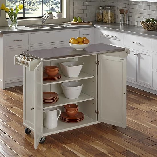 Flash Sale ???? Homestyles Liberty Kitchen Cart White ???? - Image 2