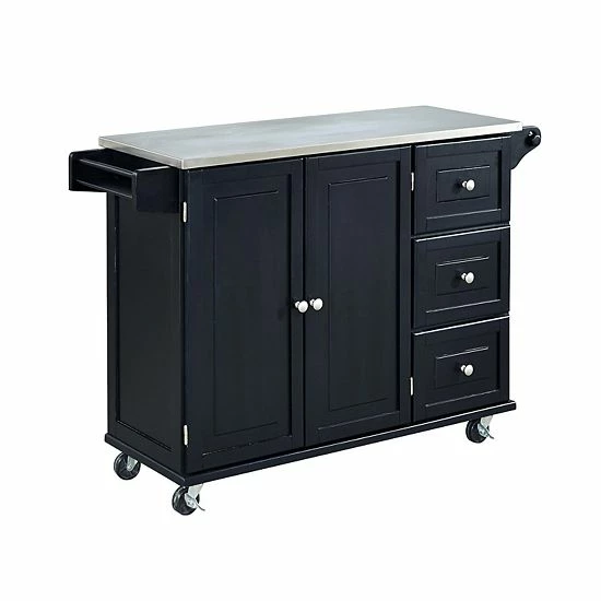 Flash Sale ???? Homestyles Liberty Kitchen Cart White ???? - Image 4