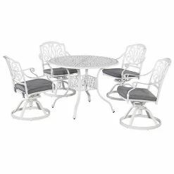 Brand new ???? Homestyles Patio Dining Table & Swivel Chair 5-piece Set White ????