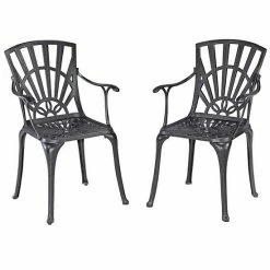 Deals ???? Homestyles Rustproof Patio Chair 2-piece Set Khaki Gray ????