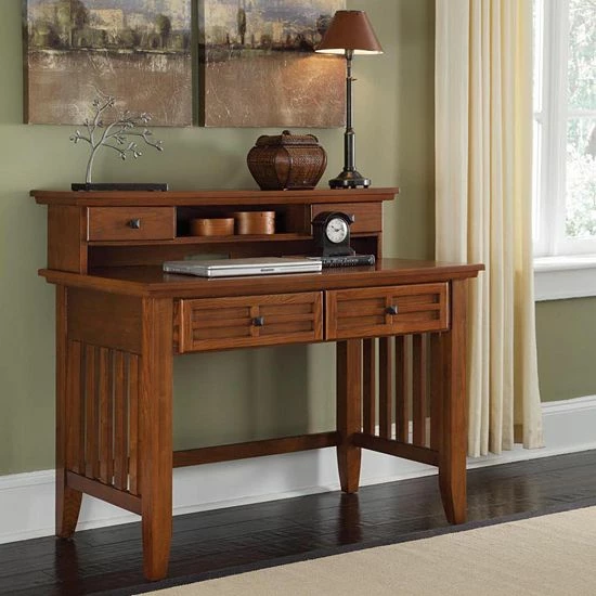 Best reviews of ???? Homestyles Arts & Crafts Student Desk With Hutch Cottage Oak ❤️