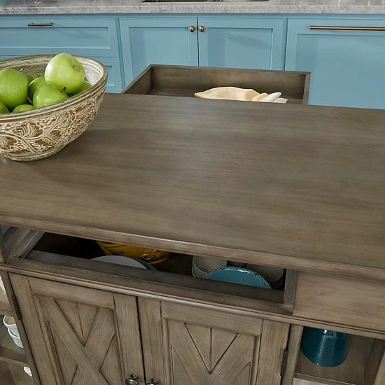 Budget ???? Homestyles Mountain Lodge Wood-Top Kitchen Island ???? - Image 7