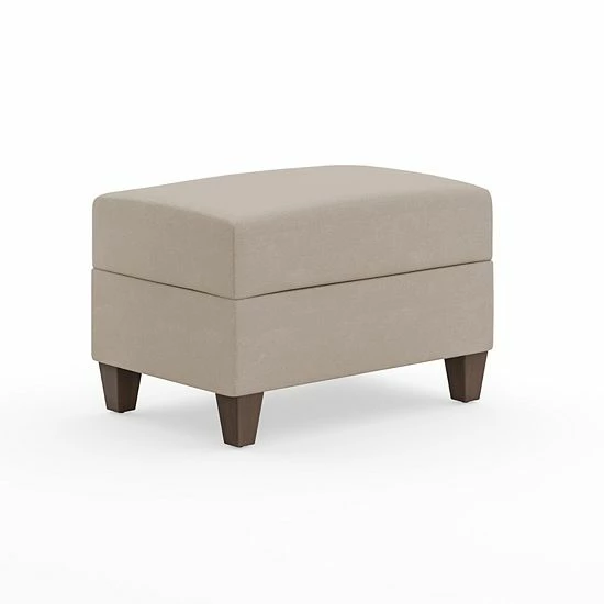 Discount ⌛ Homestyles Dylan Upholstered Ottoman Steel ???? - Image 5