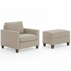 Coupon ???? Homestyles Dylan Armchair & Ottoman 2-Piece Set Steel ????