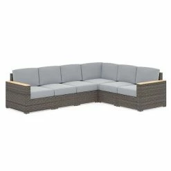 Flash Sale ⌛ Homestyles Boca Raton Patio 6-Seat Sectional ????