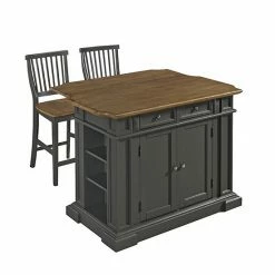 Best deal ✨ Homestyles Americana Kitchen Island & Stool Set ✨