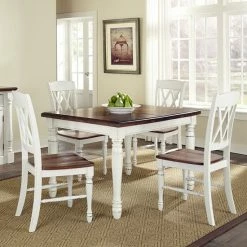 Flash Sale ⌛ Homestyles Monarch 5-pc. Dining Table & Chair Set Oak And White ????